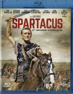 Blu-ray SPARTACUS Stanley Kubbrick Kirk Douglas Tony Curtis nuevo sellado 1960 - Imagen 1 de 2