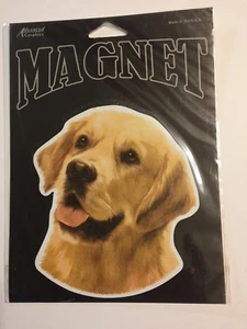 Dog Magnet Golden Retriever Magnetic Car Auto Kitchen Fridge - Picture 1 of 2