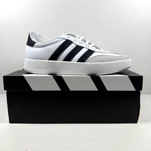 Adidas Barreda Zapatos Para Hombre 9.5 Blanco Negro Gris Exterior JI2306 - Imagen 1 de 9
