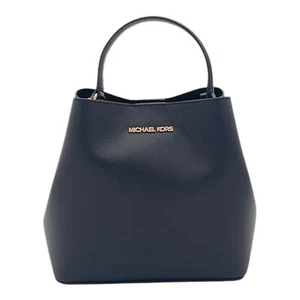 Michael Kors Damen Tasche Bucket Messenger Pratt Schwarz S/M Gold Saffiano Leder - Bild 1 von 11