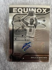 Bruce Brown 2022-23 Panini Flux Equinox Auto Denver Nuggets Champs