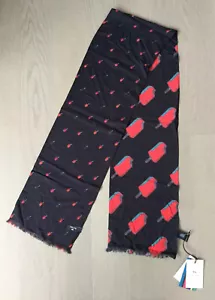 PS PAUL SMITH Para hombres Bufanda Tubular Negra Roja Estampado "Ice Pop" ITALIA NUEVA CON ETIQUETAS ($125 USD) - Imagen 1 de 7