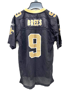 New Orleans Saints NFL Reebok On Field Drew Brees #9 Black Jersey Youth Kid's L