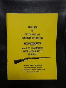 Winchester model 61 Hammerless manual approved by Winchester 35 yrs ago - Picture 1 of 2