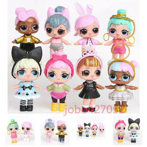 New 8 Pcs LOL Dolls L.O.L Surprise Ball Lil Sisters Pets Toys Girls Set Figure
