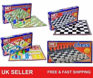 Traditional Kids Board Games Family Classic Games Vintage Toy Collection for All - Picture 1 of 18
