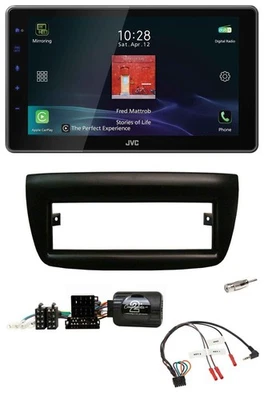 JVC DAB Lenkrad Bluetooth USB Autoradio für Fiat Doblo 2012-2015 schwarz - Bild 1 von 4