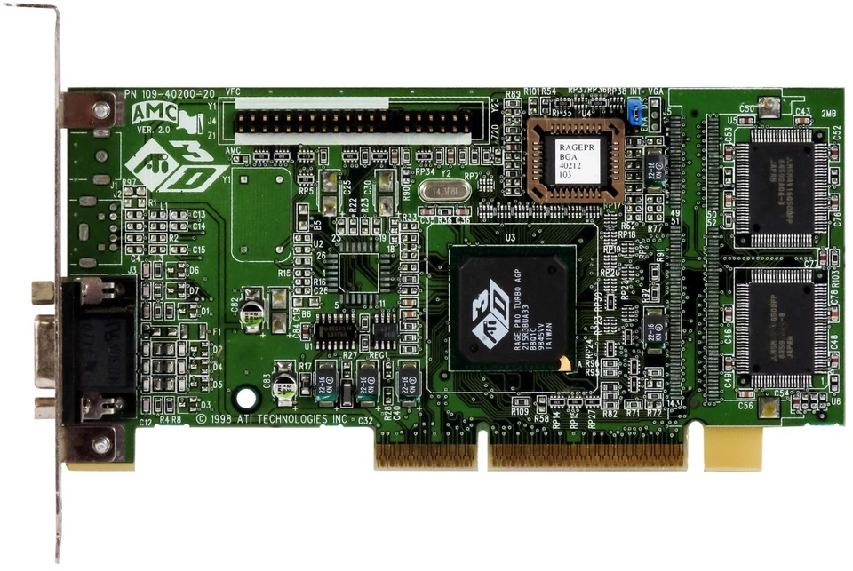 ATI Rage Pro Turbo AGP 4MB 109-40200-20 AGP - Image 1 of 2