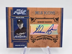 2003 Nolan Ryan Playoff Prime Cuts MLB Icons Material Sig Prime 10/34 Autograph - Picture 1 of 5