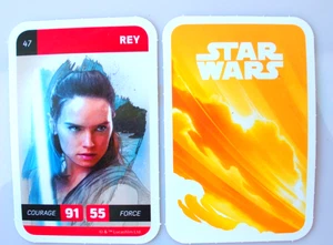 CARTE STAR WAR  LECLERC 2018  - N°47 REY - Picture 1 of 1