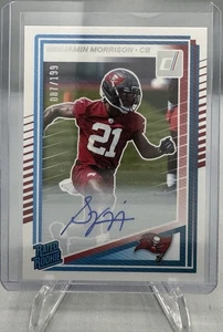 2025 Donruss Football - Benjamin Morrison Rated Rookie #361 Autografo #/199 RC - Foto 1 di 2