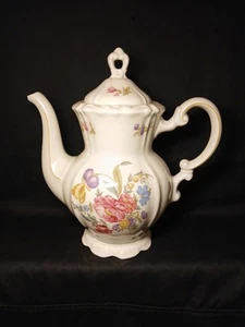 Antique Mitterteich Bavaria Large Coffee/Teapot 21517 14 W/ Chipped Spout - Picture 1 of 7