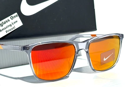 Gafas de sol Nike STATE Wolf gris transparente protector UV naranja lente espejo DV2291 012 Foto 1 de 4