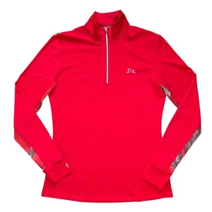 R.J. CLASSICS Ella 37.5 Training Shirt Size SMALL Red Long Sleeve Equestrian - Picture 1 of 11
