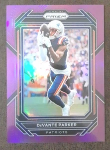 DEVANTE PARKER 2022 Panini Prizm #202 Purple SP /125 Patriots.  C1D - Picture 1 of 3