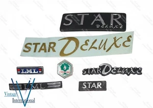 Badge Sticker Emblem Kit For Vespa Px Lml Star Deluxe Models New - Picture 1 of 3
