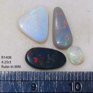 Lightning Ridge Opal 4.25 cts Natural Solid Australian Opal for Jewelry R1408 - Picture 1 of 3