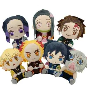 Muñeca de peluche 20 cm Anime Demon Slayer Zenitsu Inosuke Rengoku Tanjirou - Imagen 1 de 25