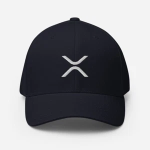 XRP großes Logo Baseballkappe Ripple Krypto Handel Händler Geschenk Stickerei Vater Hut - Bild 1 von 9