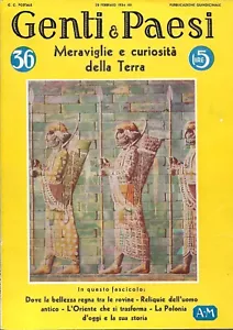 Mondadori Rivista Genti & Paesi Meraviglie e curiosità della terra N°36 1934 - Bild 1 von 1