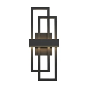 20" LED Wall Sconce, Modern Black Porch Light, Dimmable Indoor LED Wall Lamp,... - Picture 1 of 9