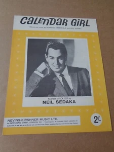 Neil Sedaka - Calendar Girl sheet music - Picture 1 of 1