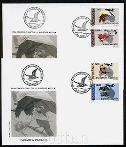 2000 Bird of Paradise,Superb,King,Greater,Magnificent,Birds,Romania, Mi.5467/FDC - Picture 1 of 1