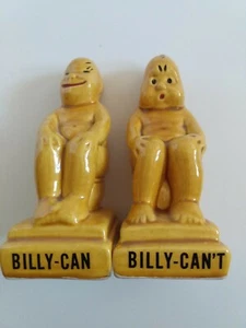 Billycan't and Billycan Japanese Lucky Figurines Vintage Billiken  - Picture 1 of 6