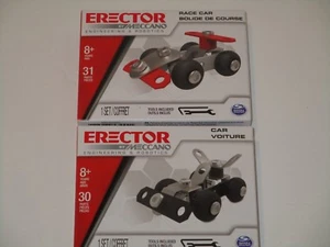 Erector by, Meccano - 2 CAR KITS Metal Model Building Kit Boy Toy Arts/Crafts - Picture 1 of 4