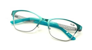 Large Women Premium Fashion Reading Glasses - Wide Fitment Metal Reader - Picture 1 of 14