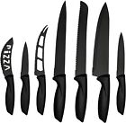 Kitchen  7 Pieces Set Steak Knives Cheese Pizza Bread Carving Multi Purpose 