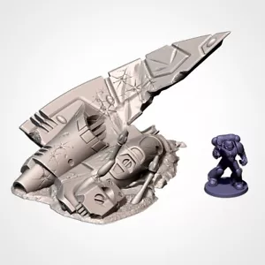 Xenos Forma Naufragios - ¡¡Estilo 4!! Paisaje de terreno de fábrica Txarli - RPG 28 mm - Imagen 1 de 4