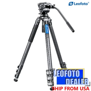 Leofoto Carbon Fiber Video Tripod Kit LVM-324C+BV-10 with 75mm bowl - Picture 1 of 11