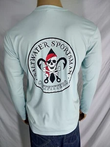 SALTWATER SPORTSMAN LS leichtes Offshore Angeln T-Shirt aquablau Herren Small - Bild 1 von 9