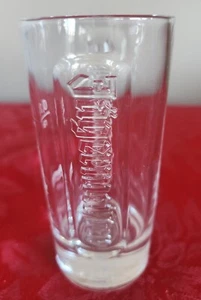 JAGERMEISTER Tall Embossed Shot Glass 0,1 l Stag Logo on Bottom - Picture 1 of 6
