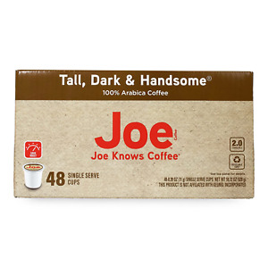 Joe Knows Coffee Tall Dark and Handsome 48 Assorted Flavor Names Sizes