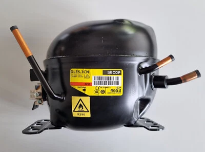 SECOP-DANFOSS Kompressor SECOP / DANFOSS DLE5.7CN, LBP / MBP, R290, 220-240 V, 50 Hz