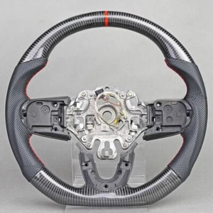 Real Carbon Fiber Steering Wheel For 2014+ BMW Mini JCW Cooper F54 F56 F60 F58 - Picture 1 of 6