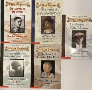 Lot of 5 Dear America My Name is America Paperback Books Historical Boys Journal - Picture 1 of 5
