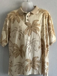 OP Polo Camicia Sportiva Uomo Casual Maniche Corta Colore Beige Taglia XL tropicale - Foto 1 di 10