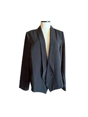 Blazer Kardashian Kurves Negro Abierto Talla Grande 20W Corporate Carrera Manga Larga Foto 1 de 4