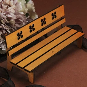 1/6 Scale BJD DOLL furniture USD Size - Povoda Wood Bench (Brown) - Picture 1 of 5