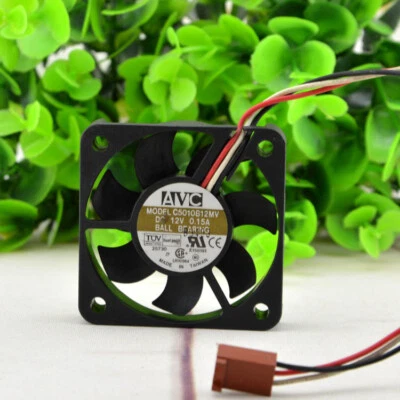 1pc AVC C5010B12MV 12V 0.15A 5010 5cm  3-wire Cooling Fan - Image 1 of 4
