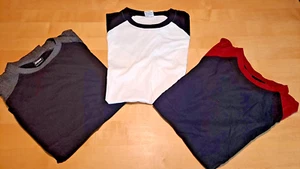 3 Stück Herren T-Shirts URBAN CLASSICS Gr. L schwarz weiß rot grau Baumwolle Top - Bild 1 von 6
