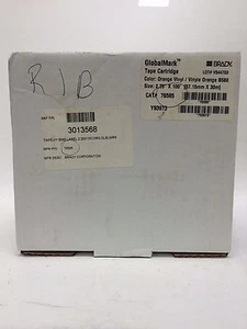 BRADY GLOBALMARK TAPE CARTRIDGE "ORANGE" 76595 2.25"X100' - Picture 1 of 3