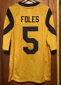 Maglietta NFL St Louis Rams Nike Foles Nike L Large con numeri nome cuciti - Foto 1 di 7