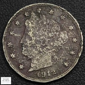1912 S Liberty V Nickel 5C - Corroded - Picture 1 of 3