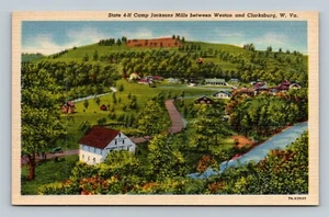 Cartolina Stato 4-H Camp Jacksons Mills Weston Clarksburg W. VA - Foto 1 di 2