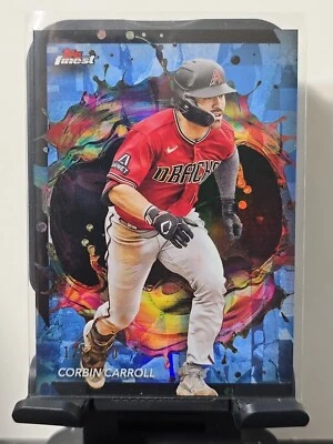 2024 Topps Finest Corbin Carroll Rare Sky Blue Refractor /150 #280 Diamondbacks - Image 1 of 4