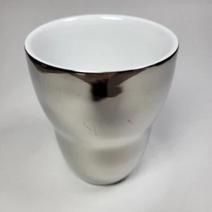 2009 Starbucks CHROME MIRROR Tumbler Cup Mug 8oz NO LID Aida - Picture 1 of 8